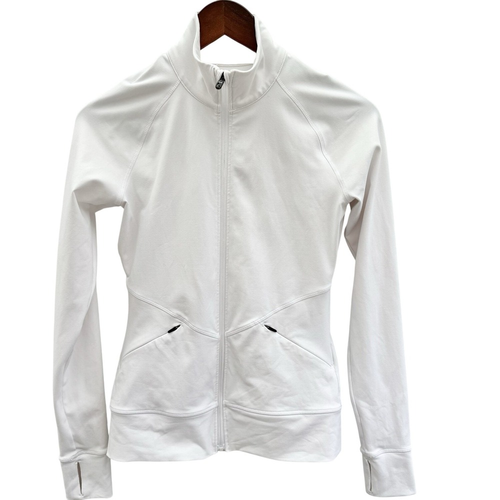 Lolë White Athletic Full‎ Zip Jacket Size XS
